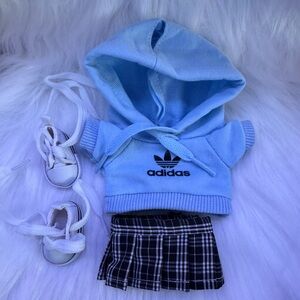 Labubu Monsters Outfit - Blue Adi Hoodie Set